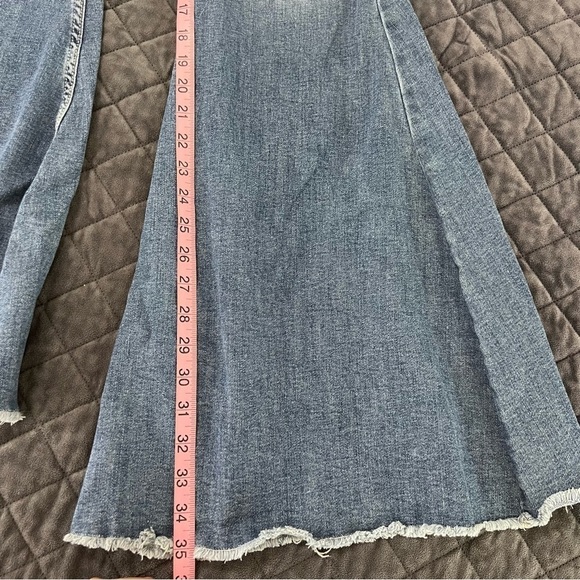 Shyanne Jeans Women 28 Long Super Flare Distressed Bell Bottom 35” U - Picture 11 of 13